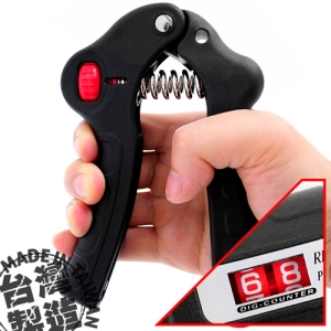 台灣製造HAND GRIP計次握力器(10~30公斤調節) P260-SD270 計數可調式握力器.運動健身器材.推薦哪裡買