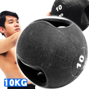 MEDICINE BALL拉環橡膠10KG藥球 C113-2110 (10公斤彈力球韻律球.抗力球重力球重球.健身球復健球訓練球.運動健身器材.推薦哪裡買)