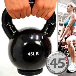 KettleBell包膠45磅壺鈴 C113-2045 (實心鑄鐵+橡膠底座)浸膠45LB拉環啞鈴.20KG搖擺鈴.20公斤舉重量訓練.運動健身器材.推薦.哪裡買