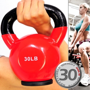 KettleBell包膠30磅壺鈴 C113-2030 (實心鑄鐵+橡膠底座)浸膠30LB拉環啞鈴.13.6KG搖擺鈴.13.6公斤舉重量訓練.運動健身器材.推薦.哪裡買