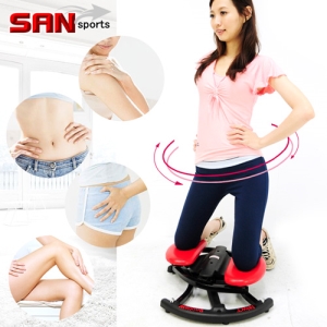 【SAN SPORTS 山司伯特】轉轉樂瓢蟲機 C153-067 (扭腰機.扭腰盤.扭扭盤.美腿機.運動健身器材.推薦.哪裡買)