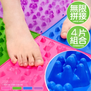 腳底按摩器TPE小冬筍指壓板(4片) MC-1002 (足底趾壓板.腳底按摩墊.穴道按摩步道.足部健康步道.指壓版踏墊小山峰腳踏板.腳底按摩板.天堂路健康之路.整人遊戲Running man.推薦哪裡買ptt)