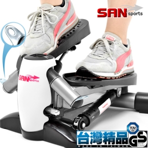 【SAN SPORTS 山司伯特】台灣製造 企鵝踏步機 P248-T01C (外八字登山美腿機.上下左右踏步機.有氧滑步機划步機.運動健身器材.推薦哪裡買專賣店ptt)