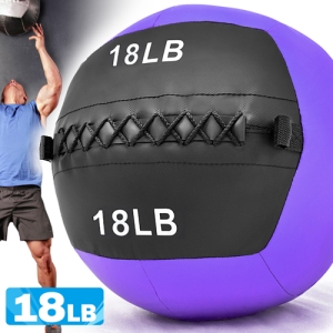 負重力18LB軟式藥球 C109-2318 (8KG舉重量訓練球wall ball.壁球牆球沙球沙袋沙包.非彈力量健身球抗力球韻律球.復健球實心球.不穩定平衡訓練.運動器材.推薦哪裡買ptt)