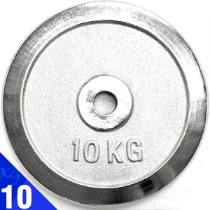 10KG電鍍槓片 C195-A1000 (10公斤槓鈴片啞鈴片.重力配件設備用品.舉重量訓練機器.運動健身器材.推薦哪裡買ptt)