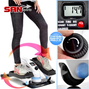 【SAN SPORTS 山司伯特】磁控阻力3in1橢圓踏步機(結合跑步機+健身車) C082-T3 美腿機健步機.慢跑機腳踏機.登山機太空漫步機.運動健身器材.推薦哪裡買專賣店ptt