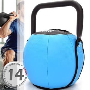 KettleBell安全軟式14公斤壺鈴 C113-5414 (運動14KG壺鈴競技.鑄鐵拉環啞鈴藥球沙球.舉重量訓練用品.重力設備健身器材.推薦哪裡買ptt)