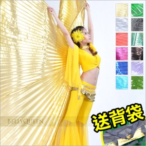 金銀布肚皮舞翅膀(含雙棍/贈背袋) E331-A0072 (展翅.360度翅膀.彩翅.木棍棒.不鏽綱棍棒.表演服飾.演出服飾.肚皮舞服飾.舞蹈服飾.成果展.肚皮舞配件飾品.中東肚皮舞.專賣店.特賣會.推薦.哪裡買)