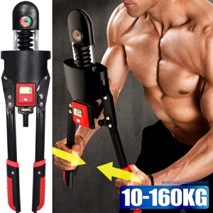 10-160KG可調節計數臂力器 C207-001 (阻力調整30KG擴胸器40KG健臂器50公斤手臂力棒彈力棒握力棒.拉力握力器.手腕力訓練器.胸肌肱二頭肌肉.運動健身器材.推薦哪裡買ptt)