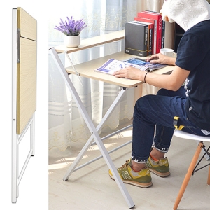 收納X型雙層書桌 D145-Z2 (輕便電腦桌摺疊桌.折疊桌折合桌懶人桌.工作桌筆電桌辦公桌.兒童寫字桌用餐桌子.家具傢俱推薦哪裡買ptt)