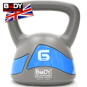 【BODY SCULPTURE】KettleBell運動6公斤壺鈴 C016-11706 (競技6KG壺鈴.核心肌群深蹲甩鈴.拉環啞鈴搖擺鈴.舉重量訓練用品.重力設備健身器材.推薦哪裡買ptt)