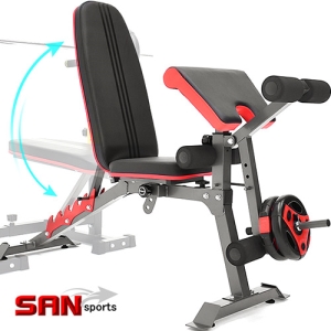 【SAN SPORTS】多功能牧師椅＋仰臥起坐板 C177-EB03 (可調式角度啞鈴椅.二頭肌板舉重床舉重椅.小飛鳥凳臥推椅.仰臥板版健腹機健腹器.舉重量訓練機.運動健身器材.推薦哪裡買ptt)
