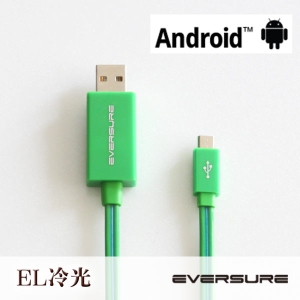 Lighted USB cable Android EL冷光流動傳輸線