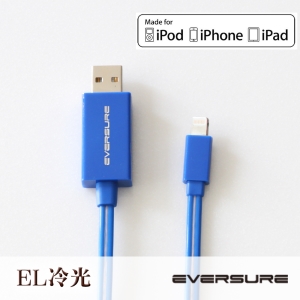Lighted USB cable iOS EL冷光流動傳輸線