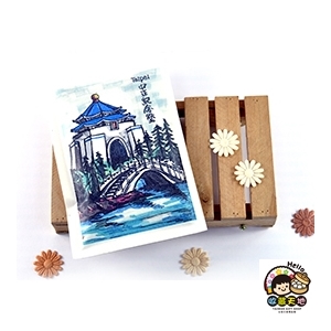 【收藏天地】文創紀念品＊掛耳式咖啡明信片－中正紀念堂 ／觀光 景點 收藏 禮物 禮品 紀念 生活用品