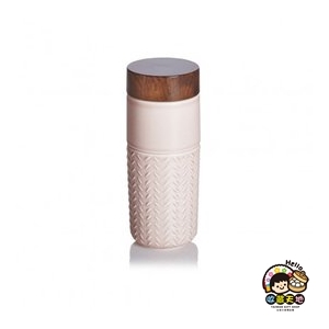 【收藏天地】乾唐軒活瓷系列＊ONE O ONE隨身杯(飛向雲端) 復古玫瑰粉 / 木紋蓋款 ／ 碧璽 電氣石 養生 健康 負離子