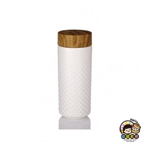 【收藏天地】乾唐軒活瓷系列＊滿天星隨身杯 牙白款 ／按摩 舒緩 碧璽 電氣石 養生 健康 負離子