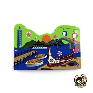 收藏天地】台灣紀念品＊軟性平面冰箱貼-台中∕小物 送禮 文創 風景 觀光 禮品