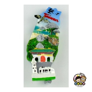 【收藏天地】台灣紀念品專賣＊寶島冰箱貼-墾丁款 磁鐵 送禮 文創 風景 觀光 批發 禮品 波麗