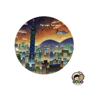 【收藏天地】台灣紀念品＊神奇的陶瓷吸水杯墊-漫遊台北／馬克杯 送禮 文創 風景 觀光 禮品