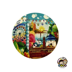 【收藏天地】台灣紀念品＊神奇的陶瓷吸水杯墊-趣味台北／馬克杯 送禮 文創 風景 觀光 禮品