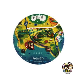 【收藏天地】台灣紀念品＊神奇的陶瓷吸水杯墊-墾丁天空／馬克杯 送禮 文創 風景 觀光 禮品