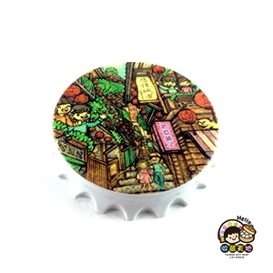 【收藏天地】台灣紀念品＊開瓶器冰箱貼-漫步九份∕小物 送禮 文創 風景 觀光 禮品