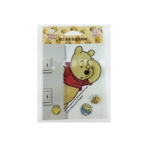 【收藏天地】迪士尼系列＊裝飾貼紙-小熊維尼(Winnie the pooh) 開關貼 ∕  文創 送禮 卡通 可愛 裝飾 禮品