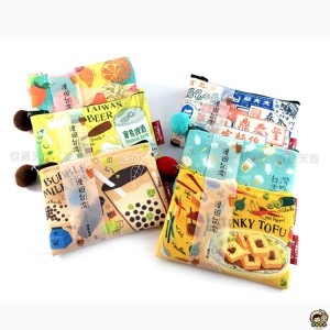 【收藏天地】台灣紀念品＊漫遊台灣插畫零錢包-特色美食系列(6款) ∕皮夾 錢包 禮物 文創 風景