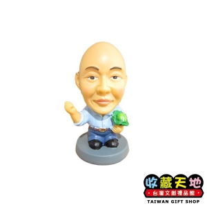 【收藏天地】台灣紀念品＊大貓抱天燈夜光冰箱貼-黃 ∕  磁鐵  彩繪 觀光 禮品 辦公小物 生活用品 居家裝飾
