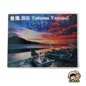 【收藏天地】台灣紀念品＊FUN TAIWAN 鋁箔磁鐵-淡水 ∕ 磁鐵 送禮 文創 風景 觀光  禮品