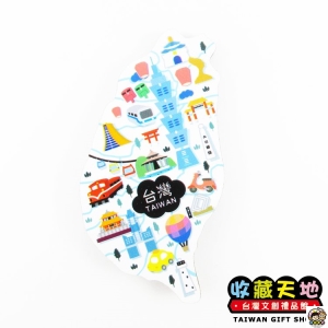 【收藏天地】寶島造型木質冰箱貼＊台灣景點 ∕ 磁鐵 觀光 禮品 愛國 景點 手信