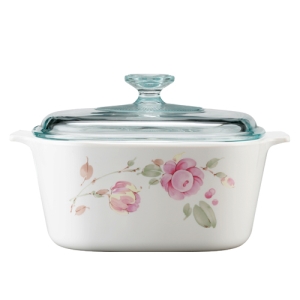 【CORNINGWARE 康寧鍋】田園玫瑰3L方型康寧鍋