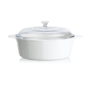 【CORNINGWARE 康寧鍋】純白3.25L圓型康寧鍋