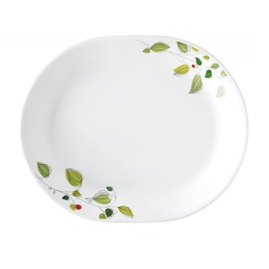 【CORELLE 康寧餐具】綠野微風12吋腰子盤