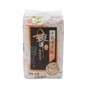 銀川有機十穀健康糧/十穀米 900G，來自花蓮的米