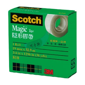 【3M】810 3/4 19mm×32.9m 隱形膠帶