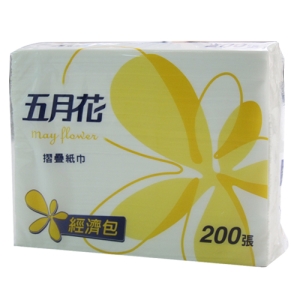 【五月花】200張 三折式摺疊紙巾