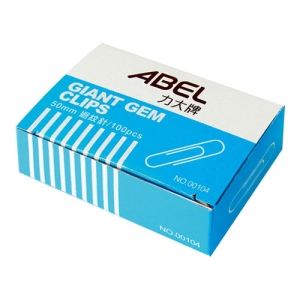 ABEL力大 00104特大迴紋針50mm (100入/盒)