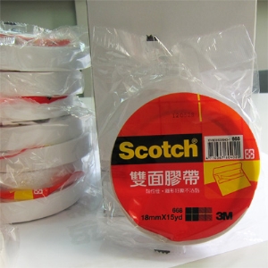 3M 668 雙面膠帶18mm×15yds