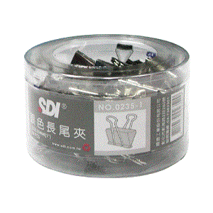 SDI 0235-T銀色25mm長尾夾 (36支/筒)
