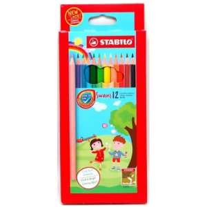 【史代新文具】STABILO 思筆樂 1877 水溶性色鉛筆(紙盒裝) 12色