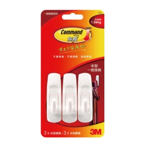 3M 27001中3入無痕掛鉤1.36kg