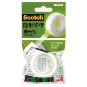 3M 810R-15M (19mm×15M)隱形膠帶補充包