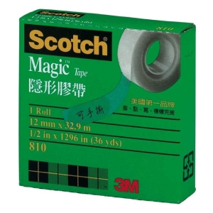 【3M】810 1/2 12.7mm×32.9m 隱形膠帶