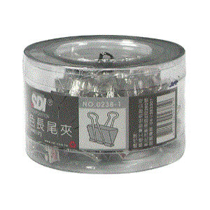 【SDI 手牌 長尾夾】0238T 銀色 長尾夾 13mm x72入 (筒裝)