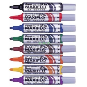 【飛龍 Pentel 白板筆】MWL5M  直液式後壓白板筆/後壓式白板筆 (6mm圓頭) (粗字/中字)