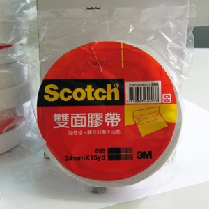 3M 668 雙面膠帶24mm×15yds