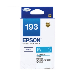 【史代新文具】EPSON T193250 NO.193 藍色 原廠墨水匣