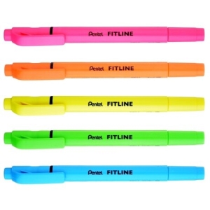 【PENTEL】SLW11-GT 黃色雙頭螢光筆